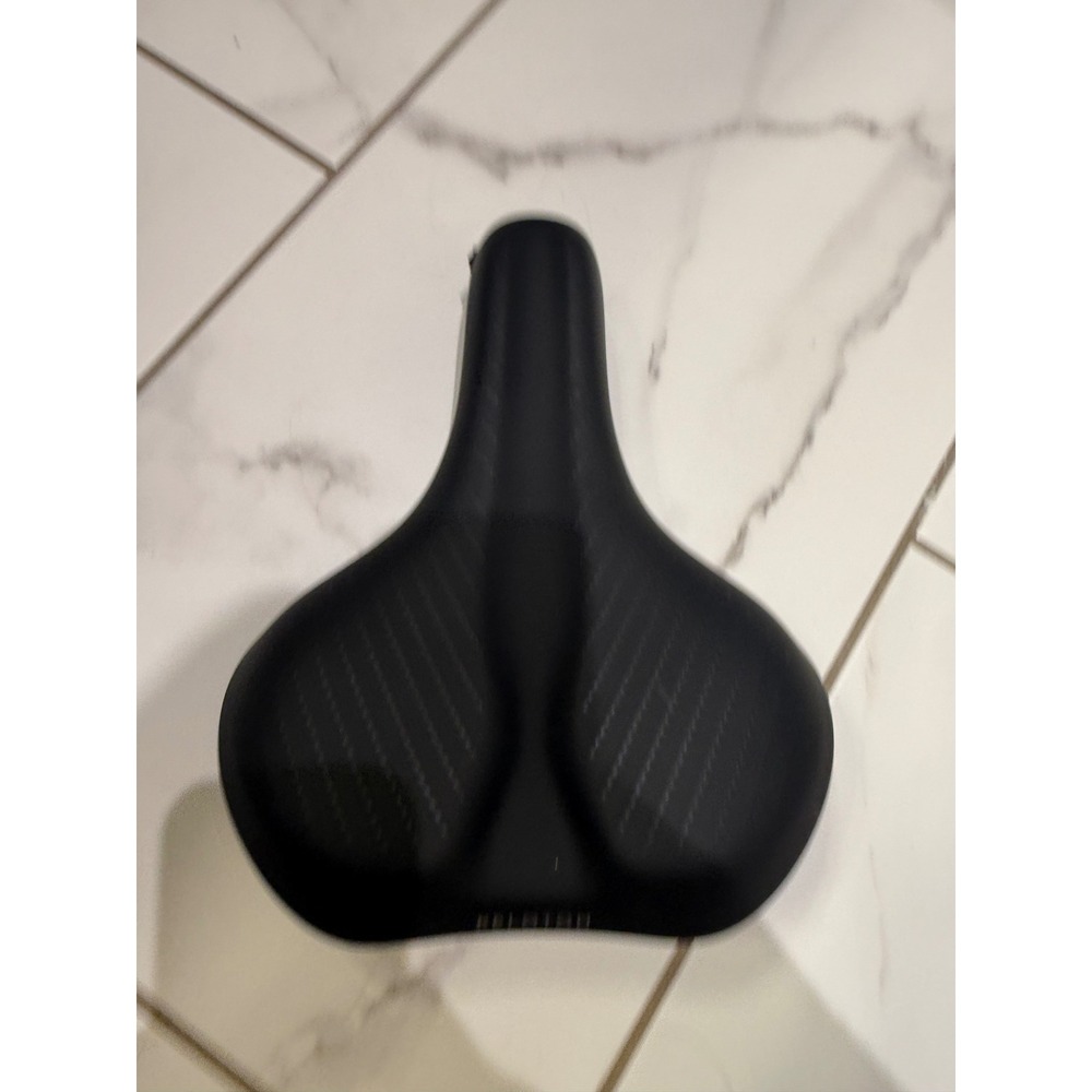 Peloton Comfort Saddle Replacement Bike Seat Black Wide Padded Indoor Cycling